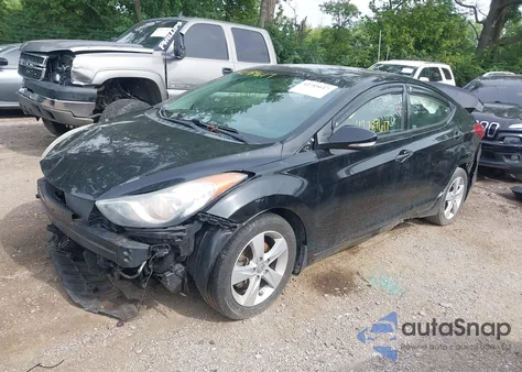 2013 Hyundai Elantra Gls z USA, uszkodzony, nr VIN 5NPDH4AE5DH336151